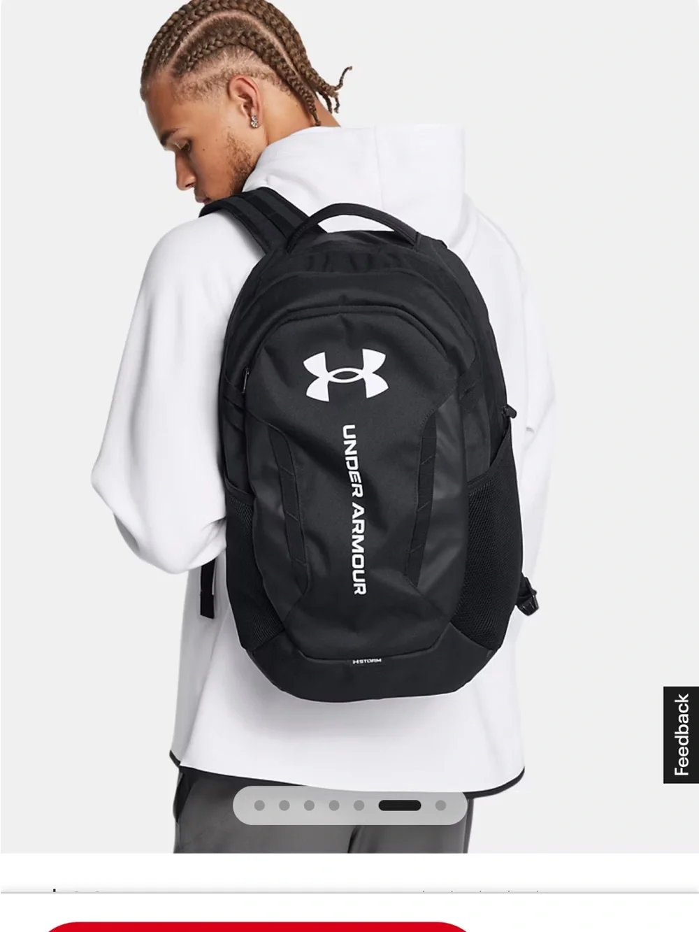 Under Armour Hustle Backpack - Black